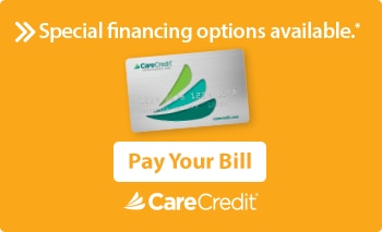 CareCredit logo with pay your bill button 