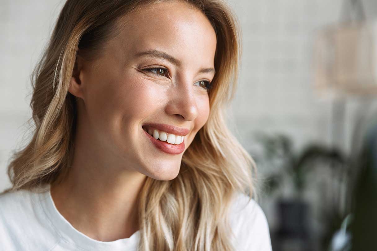 Close-up of a woman smiling