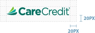 Carecredit Logo with 20px spacing