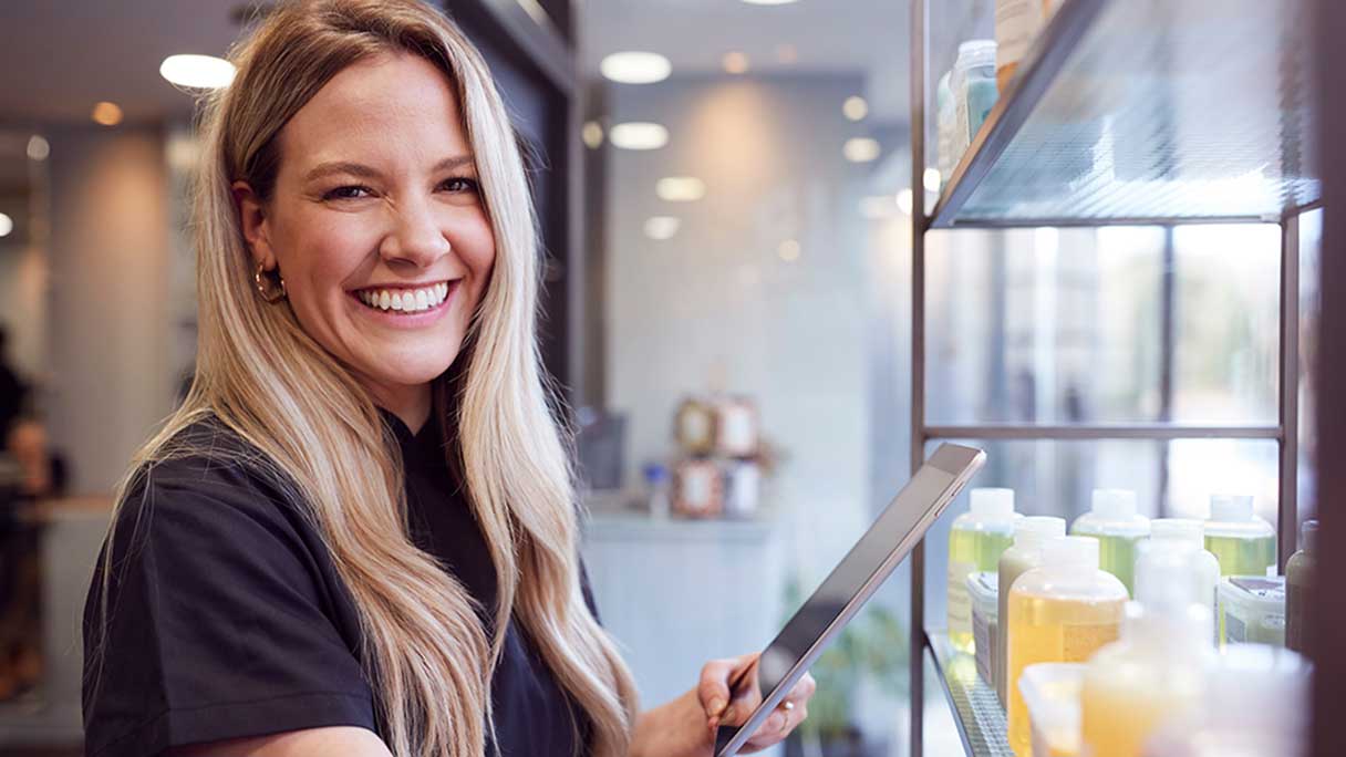 Close-up of a smiling woman